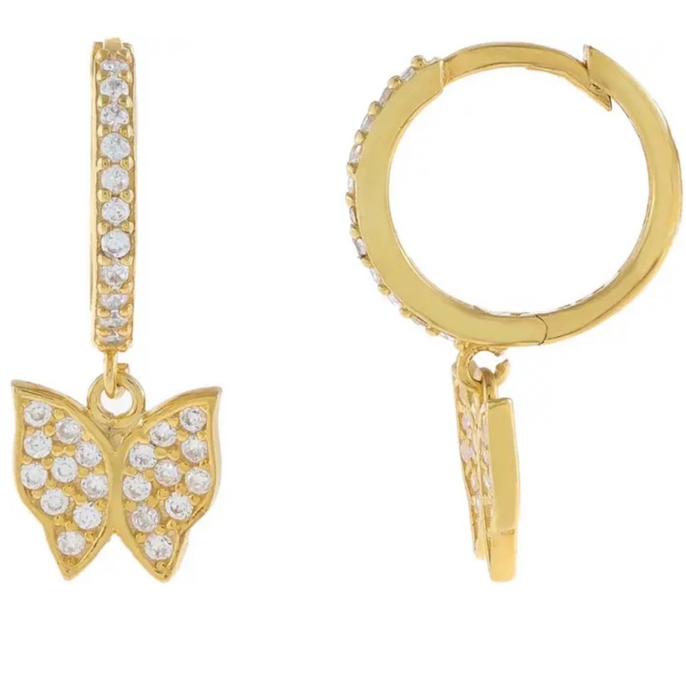 Adina’s Butterfly Huggie Hoop Earrings